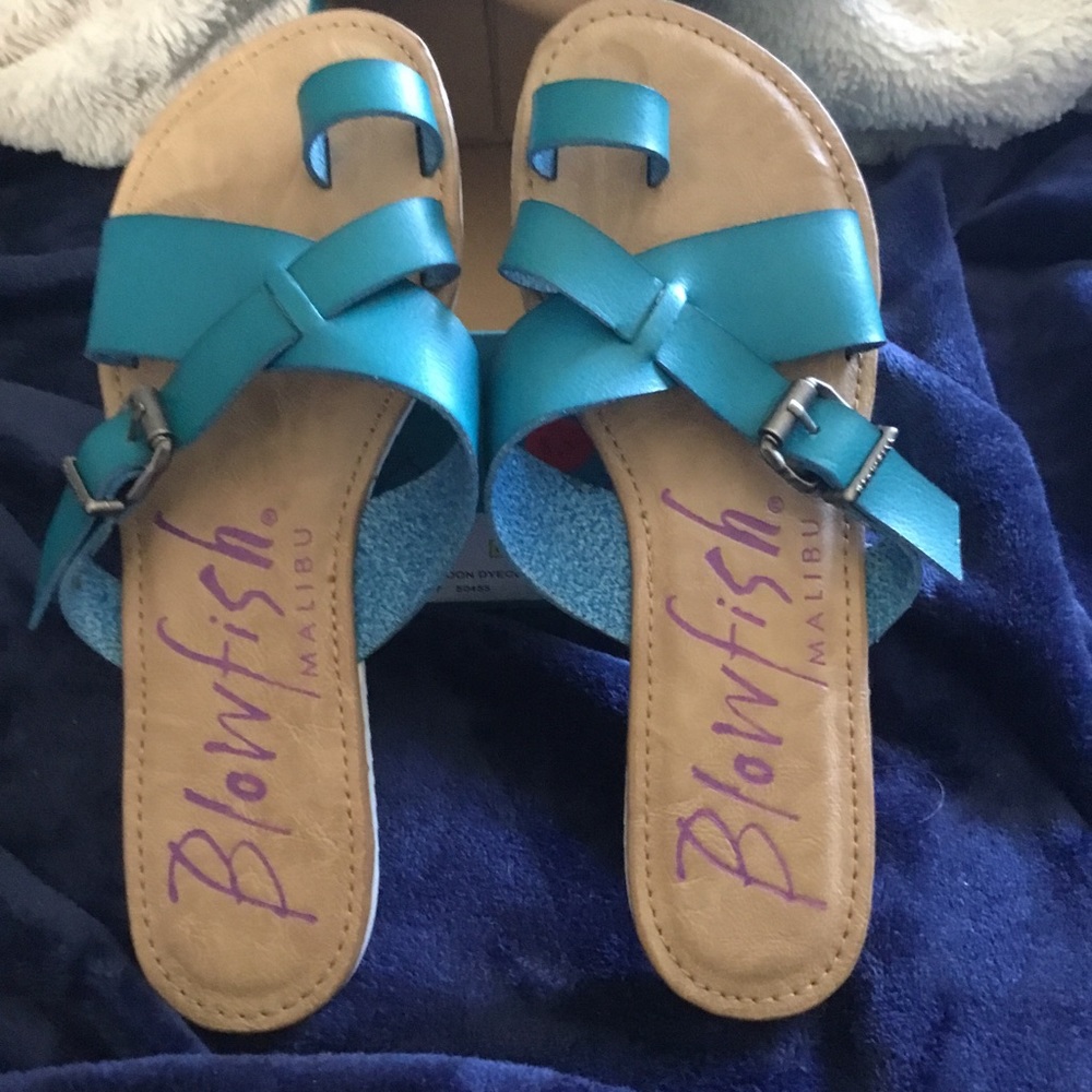Blowfish Aqua Sandals Size 8.5